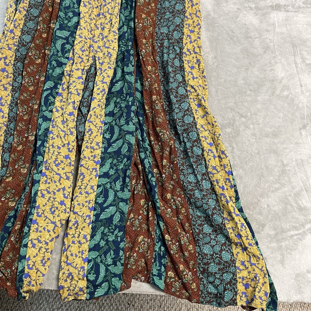 Easel NWT Patchwork Floral Jumper Dress Women's Small Boho Sleeveless Maxi - Picture 8 of 13
